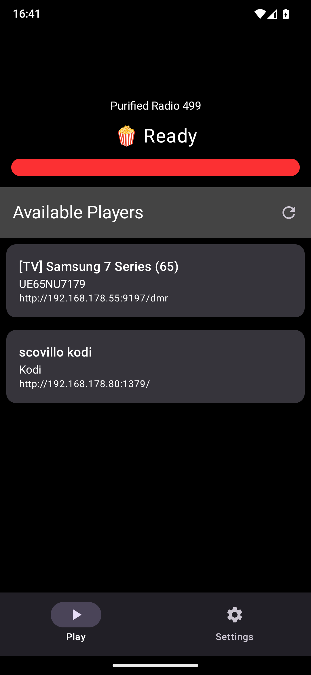 PlayOnDlna in ready mode